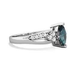 Alexandrite Royal Marquise 14K White Gold ring R2343