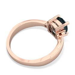 Alexandrite Cushion Rope 14K Rose Gold ring R2484