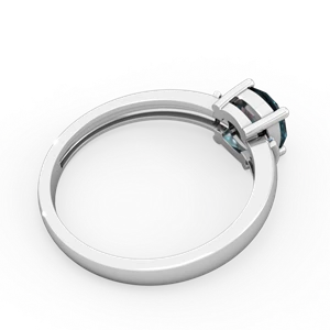 Alexandrite Simply Elegant Cushion 14K White Gold ring R2489