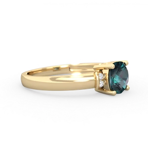 Alexandrite Simply Elegant Cushion 14K Yellow Gold ring R2489