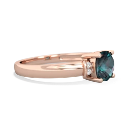 Alexandrite Simply Elegant Cushion 14K Rose Gold ring R2489