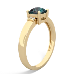 Alexandrite Simply Elegant Cushion 14K Yellow Gold ring R2489