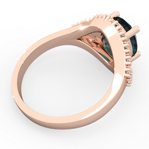 Alexandrite Antique Style Cocktail 14K Rose Gold ring R2564