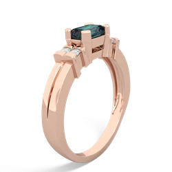 Alexandrite Art Deco East-West 14K Rose Gold ring R2590