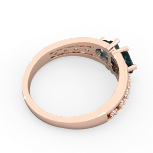 Alexandrite Heart To Heart 14K Rose Gold ring R3342