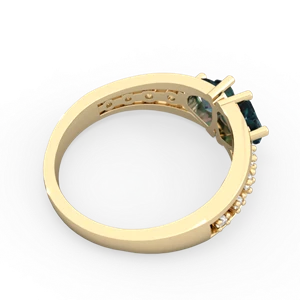 Alexandrite Heart To Heart 14K Yellow Gold ring R3342