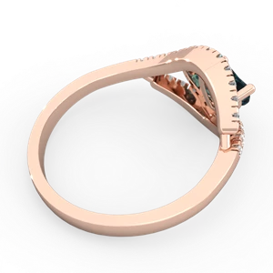 Alexandrite Mother And Child 14K Rose Gold ring R3010