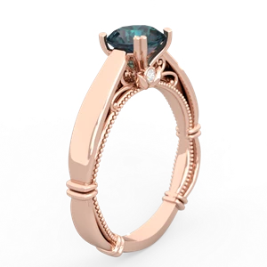 Alexandrite Renaissance 14K Rose Gold ring R27806RD
