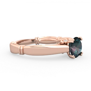 Alexandrite Renaissance 14K Rose Gold ring R27806RD