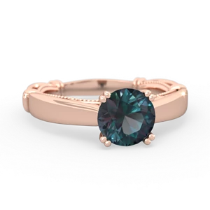 Alexandrite Renaissance 14K Rose Gold ring R27806RD