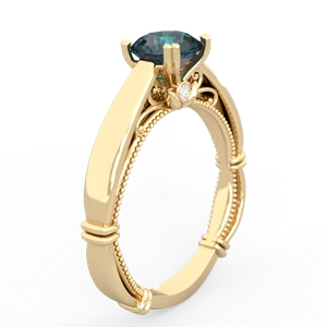 Alexandrite Renaissance 14K Yellow Gold ring R27806RD
