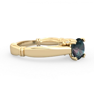 Alexandrite Renaissance 14K Yellow Gold ring R27806RD