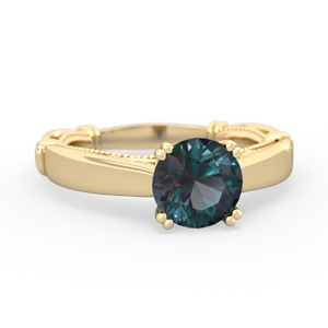 Alexandrite Renaissance 14K Yellow Gold ring R27806RD