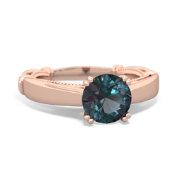 Alexandrite Renaissance 14K Rose Gold ring R27806RD