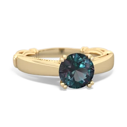 Alexandrite Renaissance 14K Yellow Gold ring R27806RD