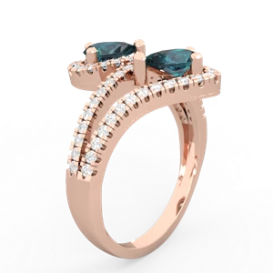 Alexandrite Diamond Dazzler 14K Rose Gold ring R3000