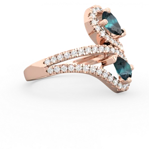 Alexandrite Diamond Dazzler 14K Rose Gold ring R3000