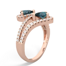 Alexandrite Diamond Dazzler 14K Rose Gold ring R3000