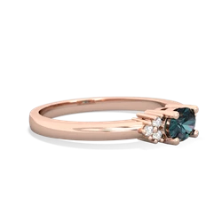 Alexandrite Simply Elegant East-West 14K Rose Gold ring R2480