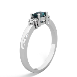 Alexandrite Simply Elegant East-West 14K White Gold ring R2480