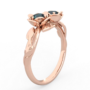 Alexandrite Rose Garden 14K Rose Gold ring R5510