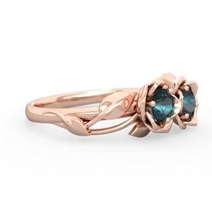 Alexandrite Rose Garden 14K Rose Gold ring R5510