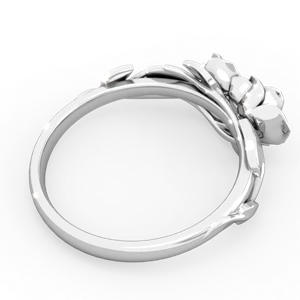 Alexandrite Rose Garden 14K White Gold ring R5510