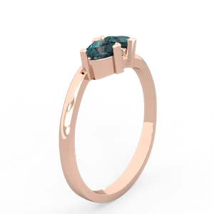 Alexandrite Sweethearts 14K Rose Gold ring R5260
