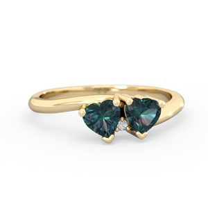Alexandrite Sweethearts 14K Yellow Gold ring R5260