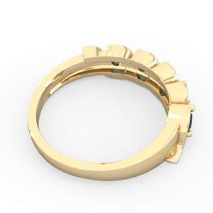 Alexandrite Anniversary Band 14K Yellow Gold ring R2089