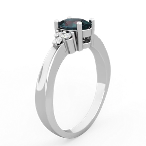 Alexandrite Simply Elegant 14K White Gold ring R2113