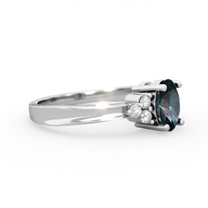 Alexandrite Simply Elegant 14K White Gold ring R2113