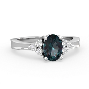 Alexandrite Simply Elegant 14K White Gold ring R2113
