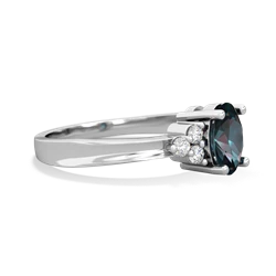 Alexandrite Simply Elegant 14K White Gold ring R2113