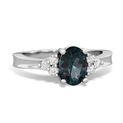 Alexandrite Simply Elegant 14K White Gold ring R2113