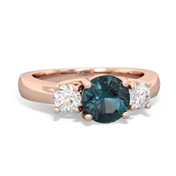 similar item - Diamond Three Stone Round Trellis