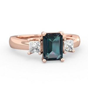 similar item - Diamond Three Stone Emerald-cut Trellis