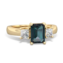similar item - Diamond Three Stone Emerald-cut Trellis