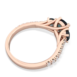 Alexandrite Pave Trellis 14K Rose Gold ring R5500