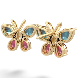 Alexandrite Butterfly 14K Yellow Gold earrings E2215