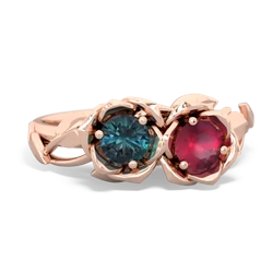 Alexandrite Rose Garden 14K Rose Gold ring R5510