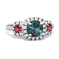 Alexandrite Regal Halo 14K White Gold ring R5350