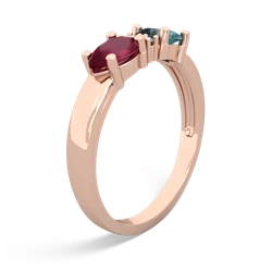 Alexandrite Pear Bowtie 14K Rose Gold ring R0865