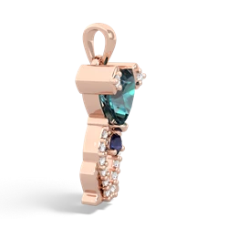 Alexandrite Puppy Love 14K Rose Gold pendant P5800