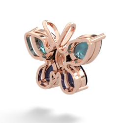 Alexandrite Butterfly 14K Rose Gold pendant P2215