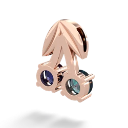 Alexandrite Sweet Cherries 14K Rose Gold pendant P7001