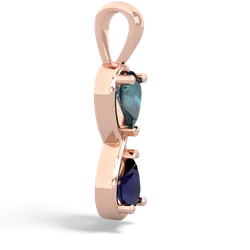 Alexandrite Infinity 14K Rose Gold pendant P5050