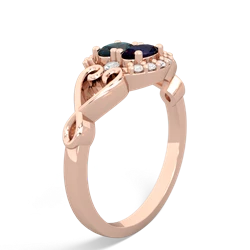 Alexandrite Love Nest 14K Rose Gold ring R5860