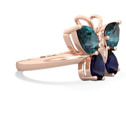 Alexandrite Butterfly 14K Rose Gold ring R2215