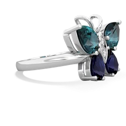 Alexandrite Butterfly 14K White Gold ring R2215